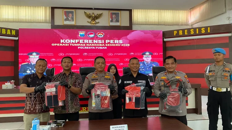 Polresta Tuban Ungkap Empat Kasus Operasi Tumpas Narkoba Semeru 2026