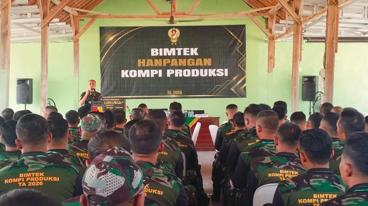 275 Prajurit Ikuti Bimtek Ketahanan Pangan Terpusat Kodam V/Brawijaya di Lamongan