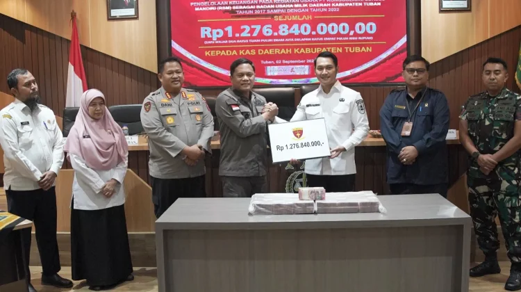 Pemkab Tuban Terima Pengembalian Dana Sitaan 1,2 Miliar dari Perkara Korupsi PT RSM