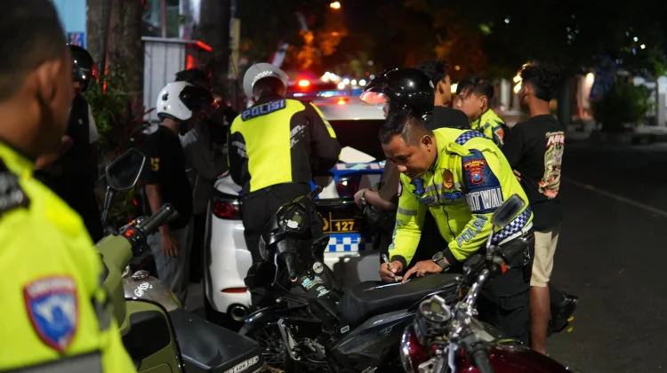 Polresta Tuban Razia Knalpot Brong dan Indikasi Balap Liar