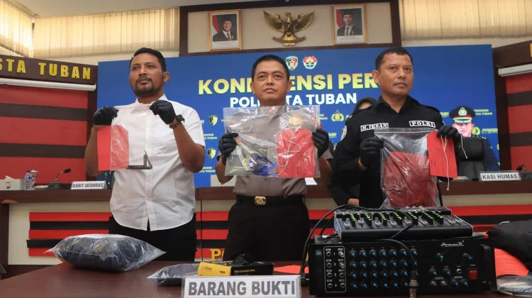 Polresta Tuban Amankan Pelaku Spesialis Pembobol Sekolah dan Curanmor