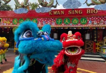 Perayaan Imlek, Klenteng KSB Tuban Suguhkan Hiburan Barongsai
