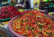 Awal Ramadan, Pasar Sidoharjo Lamongan Sepi, Harga Cabai Naik