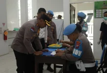 Seluruh Jajaran Polres Tuban Mendadak Ikuti Tes Urine