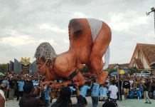 Pawai Ogoh-Ogoh Desa Balun jadi Simbol Pembersihan Umat Hindu