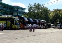 Polres Lamongan Amankan Pulangnya Santri Ponpes Sunan Drajat