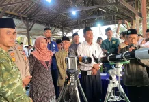 Hasil Pantauan Hilal Kemenag Tuban Tidak Terlihat