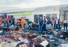 Sebanyak 41 Kios Pasar Baru Tuban Terbakar, Kerugian Ditaksir Capai Rp200 Juta