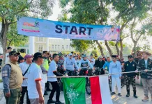 Gowes ke Bukit Kapur Pegat, Warnai Tahun Baru Hijriah di Babat