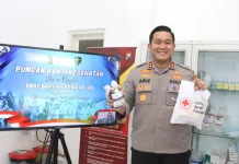 Peringati Hari Bhayangkara, Polres Lamongan Gelar Donor Darah
