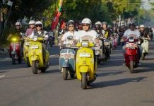 Lamongan Vespa Day 2026 Meriahkan HJL ke-457, Pererat Solidaritas Scooterist