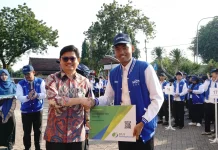 BPJSTK Jamin Keselamatan Ratusan Mahasiswa KKN Unirow Tuban