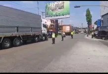 Satlantas Polres Lamongan Rekayasa Arus Lalu Lintas Atasi Macet Haul Langitan
