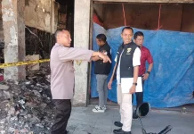 Police Line Kebakaran Pasar Agrobis Babat Dibuka, Penyelidikan Berlanjut