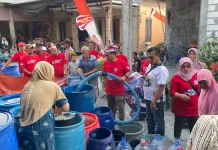 Sumur Mengering, Warga Margoanyar Lega Dapat Air Bersih