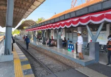 4.318 Pelanggan Gunakan Kereta Api dari Stasiun Lamongan