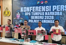 Belasan Tersangka Diamankan, Polres Lamongan Ungkap Peredaran Narkoba