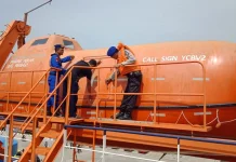 Pastikan Keselamatan Pelayaran, Satpolairud Lamongan Gelar Operasi Gabungan