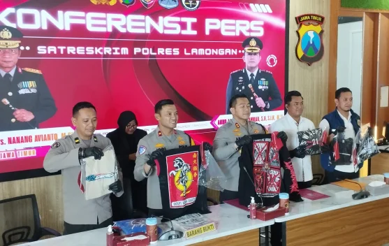 Polres Lamongan Ungkap Pengeroyokan di Bluluk, 13 Pemuda Diamankan