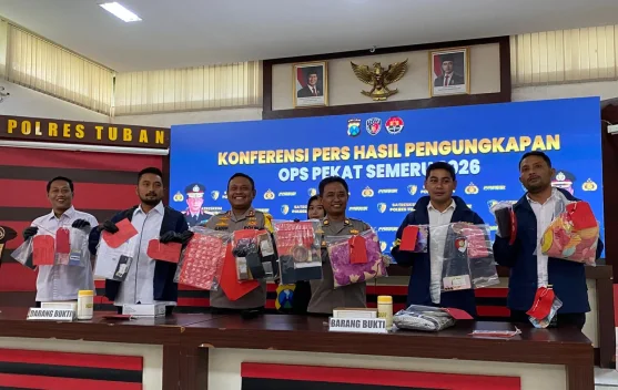 Polres Tuban Ungkap 55 Kasus dalam Operasi Pekat Semeru 2026