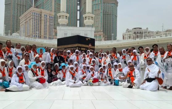 Jemaah Haji Tuban Menuju Arafah dalam Kondisi Sehat