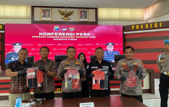 Polresta Tuban Ungkap Empat Kasus Operasi Tumpas Narkoba Semeru 2026