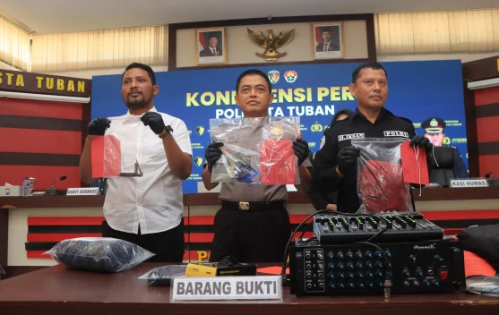 Polresta Tuban Amankan Pelaku Spesialis Pembobol Sekolah dan Curanmor
