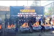 Bea Cukai Bojonegoro Musnahkan 10 Juta Rokok Ilegal, Selamatkan Kerugian Rp7.7 M