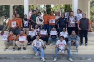 Jurnalis Lamongan Panjatkan Doa untuk Keselamatan Lima Rekan Hilang Kontak