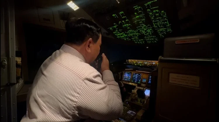 Jordanian Military Aircraft Escorts Prabowo Again as He Visits Amman