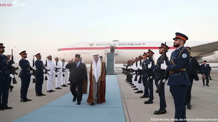 Prabowo Arrives in Abu Dhabi to Reinforce Indonesia–UAE Strategic Partnership