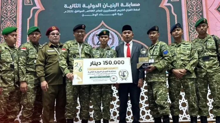 TNI Soldier Wins 1st Prize at International Military MHQ in Libya