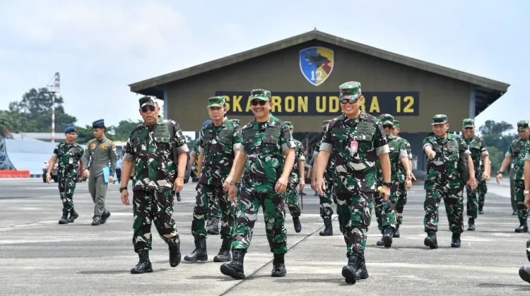 Vice Marshal Reviews Security System of Roesmin Nurjadin Air Force Base