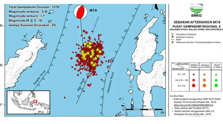 BMKG Predicts Follow-up Earthquake in North Maluku to Reduce in Three Weeks
