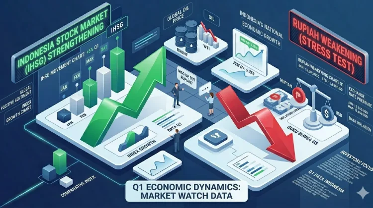 Markets Watch Q1 Data, Rupiah Weakens