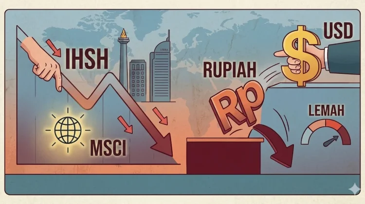 IHSG Slides ahead of MSCI Review, Rupiah Weakens