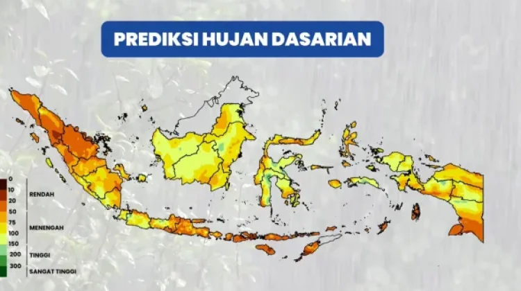 BMKG: Low Rainfall to Continue Dominating Indonesia at the End of May 2026