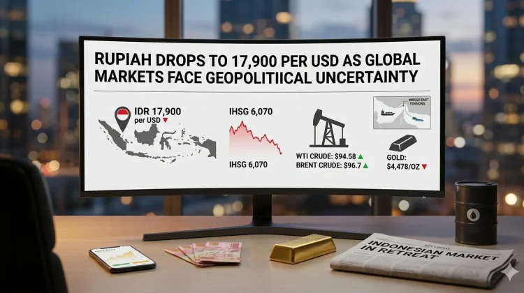 Rupiah Drops as Markets Face Global Geopolitical Uncertainty