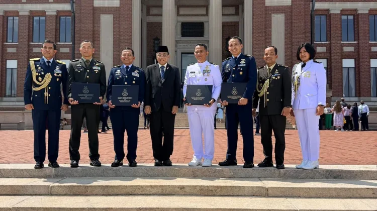 Indonesian Air Force Officers Earn Master's Degrees from University in USA