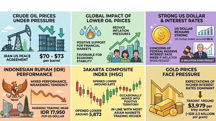 Rupiah Mixed, Gold Prices Fall