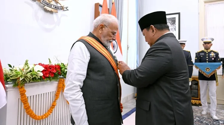President Prabowo Presents Indonesia's Highest Order to India's PM Narendra Modi