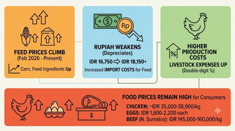 Rising Feed Costs Keep Food Prices High