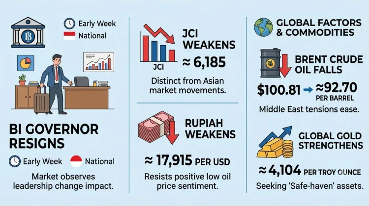BI Governor Resigns, Rupiah and Stocks Weaken