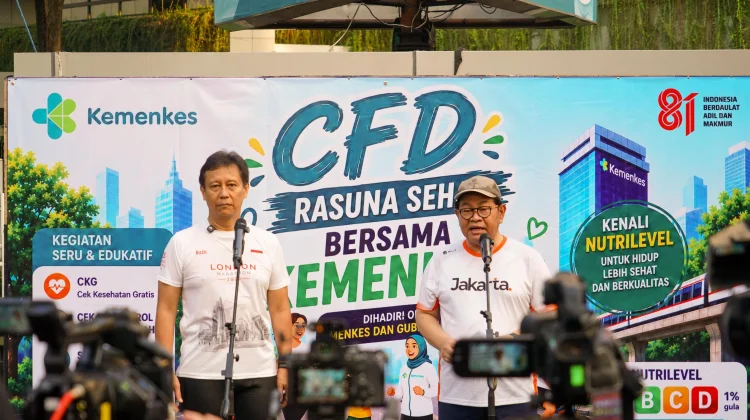 Ministry of Health and Jakarta Provincial Govt Hold Healthy Walk on Rasuna Said
