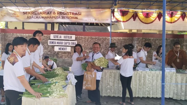 The Church of Maria Sapta Duka Supports the Asadha Mahapuja Celebration