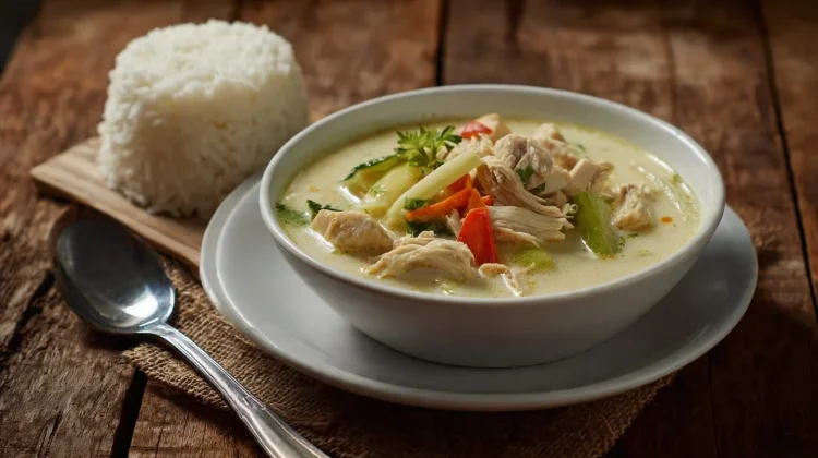 Chicken Cream Soup with Rice