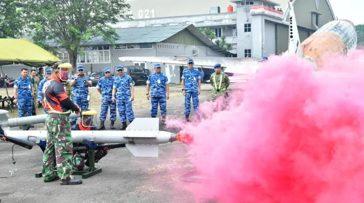 Indonesian Air Force Prepares Smoke System for 81st RI Independence Day Air Show
