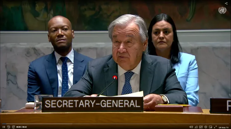Guterres Condemns Israeli Authorities’ Entry into UNRWA Kalandia Training Centre