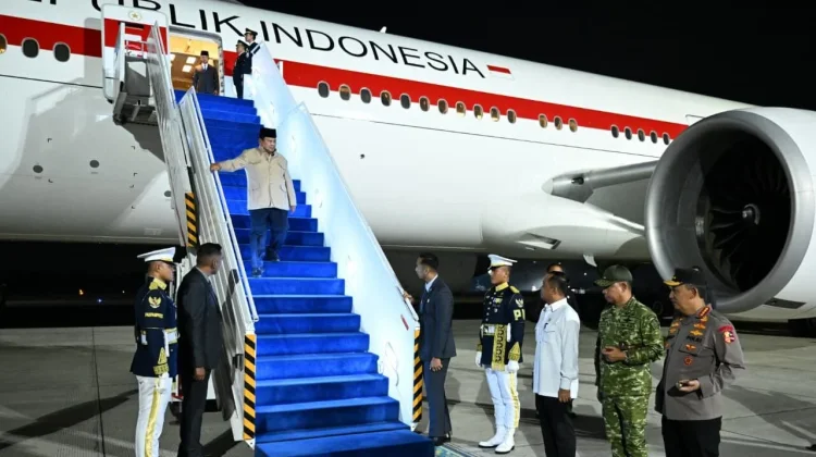 President Prabowo Backs to Indonesia After Completing Agenda in Russia