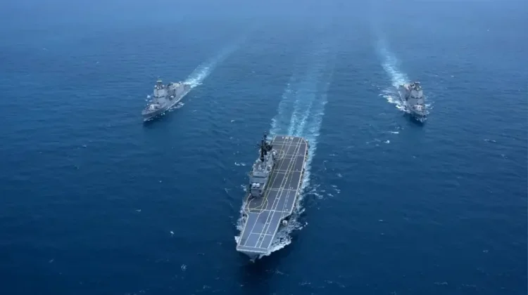 KRI Brawijaya-320 and KRI Prabu Siliwangi-321 Escort ITS Giuseppe Garibaldi